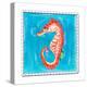 Beach Seahorse-Ormsby, Anne Ormsby-Stretched Canvas