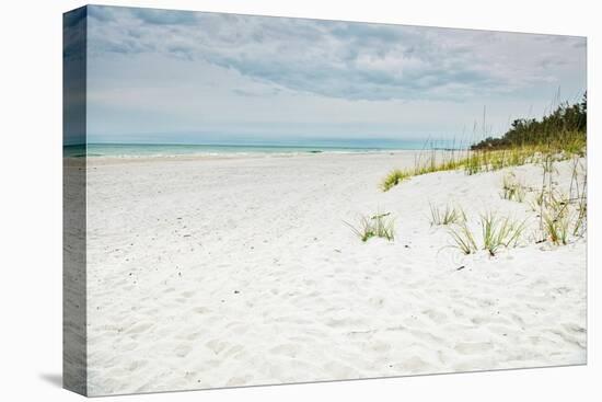 Beach Solitude-Mary Lou Johnson-Stretched Canvas