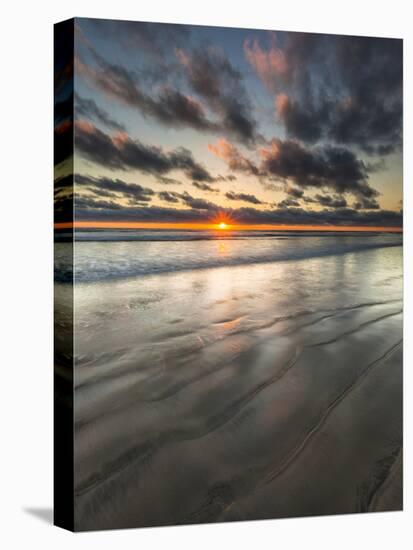 Beach Textures at Sunset in Carlsbad, Ca-Andrew Shoemaker-Premier Image Canvas