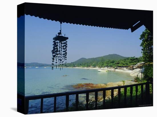 Beach View from Bungalow, Laem Yai Hut Home, Hat Sai Kaew Beach, Ko Samet Island, Rayong, Thailand-Richard Nebesky-Premier Image Canvas