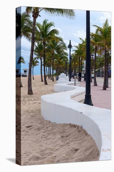 Beach wall in Fort Lauderdale, Broward County, Florida, USA-null-Premier Image Canvas