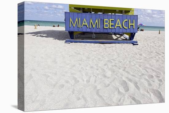 Beach Watch-Tower '5 St', Lifeguard Tower, Atlantic, Miami South Beach, Art Deco District-Axel Schmies-Premier Image Canvas