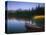 Beached Red Canoe, Sparks Lake, Central Oregon Cascades-Janis Miglavs-Premier Image Canvas