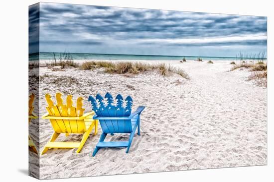 Beaching It-Mary Lou Johnson-Stretched Canvas