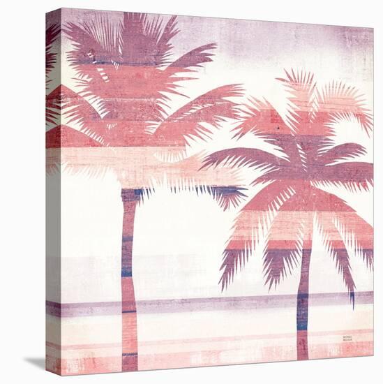 Beachscape Palms III Pink Purple-Michael Mullan-Stretched Canvas