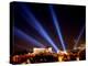 Beams of Light Illminate the Ancient Acropolis-null-Premier Image Canvas