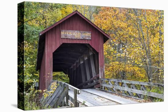 Bean Blossom Covered Bridge in Brown County, Indiana, USA-Chuck Haney-Premier Image Canvas