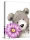 Bear and Flower-MAKIKO-Premier Image Canvas