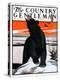 "Bear and Robin Welcome Spring," Country Gentleman Cover, March 14, 1925-Paul Bransom-Premier Image Canvas