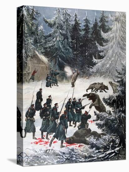 Bear Attack, Russia, 1892-Henri Meyer-Premier Image Canvas