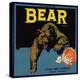 Bear Brand - Ontario, California - Citrus Crate Label-Lantern Press-Stretched Canvas