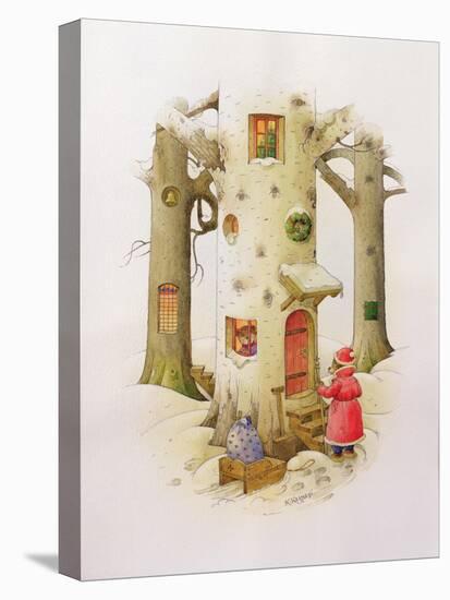 Bear Father Christmas, 1999-Kestutis Kasparavicius-Premier Image Canvas