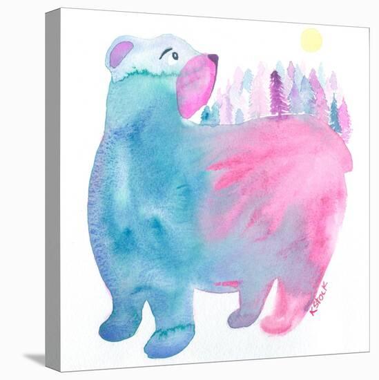 Bear Forest-Kerstin Stock-Stretched Canvas