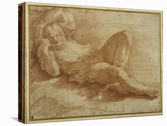Bearded Figure, Sleeping-Parmigianino-Premier Image Canvas