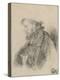 Bearded Man, Half Length, in Profile to the Left-Rembrandt van Rijn-Premier Image Canvas