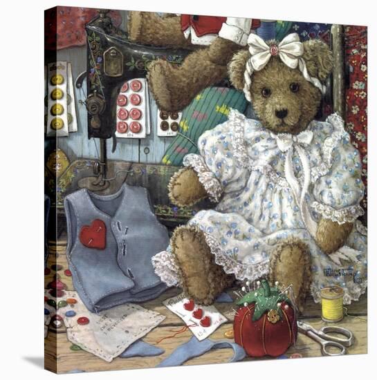 Bears N' Bows-Janet Kruskamp-Stretched Canvas