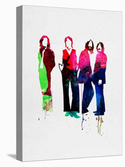 Beatles Watercolor-Lora Feldman-Stretched Canvas