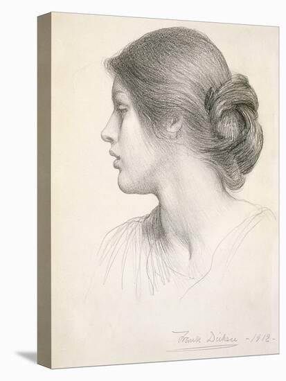 Beatrice Stuart, 1912 (Pencil on Paper)-Frank Bernard Dicksee-Premier Image Canvas