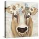 Beau with Flowers Neutral-Jeanette Vertentes-Stretched Canvas