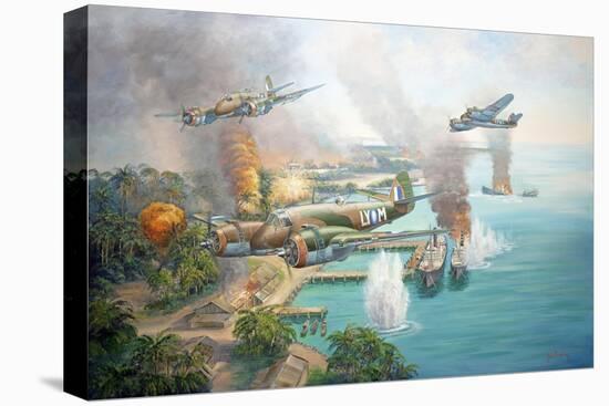 Beaufighter Blitz-John Bradley-Premier Image Canvas