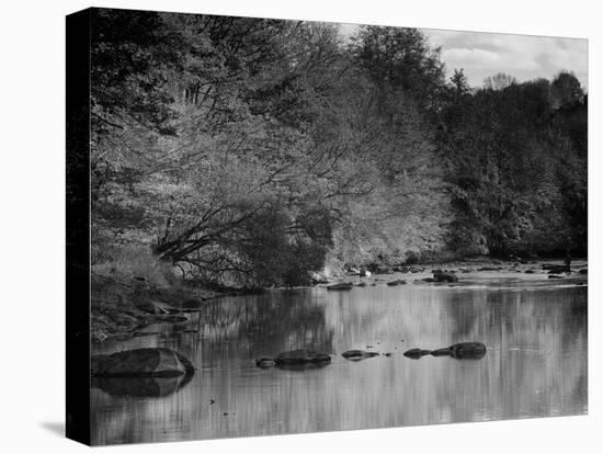 Beautiful Autumn Colours Reflecting in the River Creuse, a Favourite Area of the River of the Artis-Julian Elliott-Premier Image Canvas