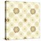 Beautiful Beige Line Flowers-nad_o-Stretched Canvas