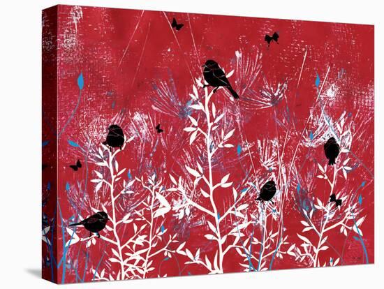 Beautiful Black Birds-Bee Sturgis-Stretched Canvas