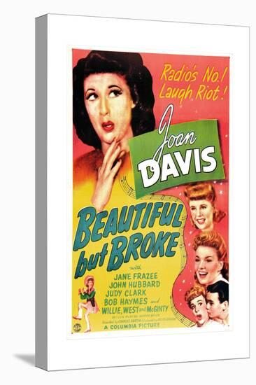 Beautiful But Broke, Joan Davis, Judy Clark, Jane Frazee, 1944-null-Stretched Canvas