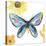 Beautiful Butterfly III Blue No Words-Sara Zieve Miller-Stretched Canvas