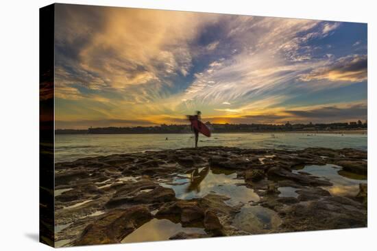 Beautiful Evening for Surfing at Bondi Beach, Sydney, New South Wales, Australia, Pacific-Noelia Ramon-Premier Image Canvas