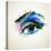 Beautiful Fashion Woman Eye Forming By Blots-artant-Stretched Canvas