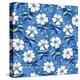 Beautiful Flowers Seamless Pattern Blue-nad_o-Stretched Canvas