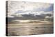 Beautiful Inspirational Sunset over English Coastal Landscape with Sun Bemsn Penetrating Moody Clou-Veneratio-Premier Image Canvas