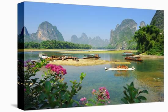 Beautiful Karst Mountain Landscape in Yangshuo Guilin, China-kenny001-Premier Image Canvas