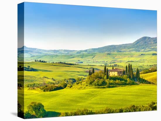 Beautiful Landscape in Tuscany, Italy-sborisov-Premier Image Canvas