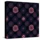 Beautiful Line Dark Flowers-nad_o-Stretched Canvas