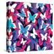 Beautiful Seamless Pattern with Colorful Butterflies-silvionka-Stretched Canvas