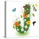 Beautiful Spring Letter "J"-Kesu01-Stretched Canvas