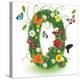 Beautiful Spring Letter "Q"-Kesu01-Stretched Canvas