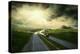 Beautiful View On The Road Under Sky With Clouds-yuran-78-Stretched Canvas