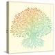 Beautiful Vintage Hand Drawn Tree Of Life-transiastock-Stretched Canvas