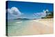 Beautiful white sand beach on Monuriki (Cast Away Island), Mamanuca Islands, Fiji, South Pacific-Michael Runkel-Premier Image Canvas