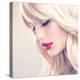 Beauty Girl with Blonde Hair-Subbotina Anna-Premier Image Canvas