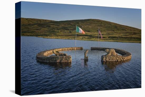 Beaver Island Memorial, Arranmore Island, County Donegal, Ulster, Republic of Ireland, Europe-Carsten Krieger-Premier Image Canvas