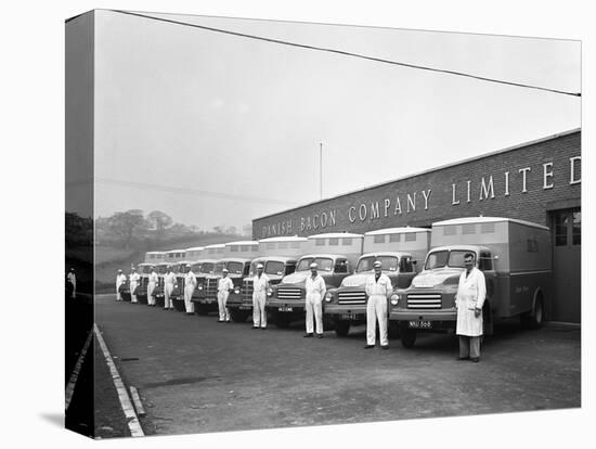 Bedford Delivery Lorries at the Danish Bacon Co, Kilnhurst, South Yorkshire, 1957-Michael Walters-Premier Image Canvas