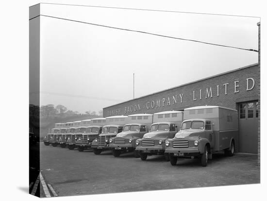 Bedford Delivery Lorries at the Danish Bacon Co, Kilnhurst, South Yorkshire, 1957-Michael Walters-Premier Image Canvas