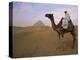 Bedouin Camel Rider in Front of Pyramid of Djoser, Egypt, North Africa-Staffan Widstrand-Premier Image Canvas
