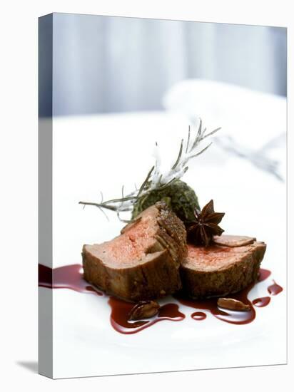 Beef Fillet with Kale and Port Jus-Michael Boyny-Premier Image Canvas