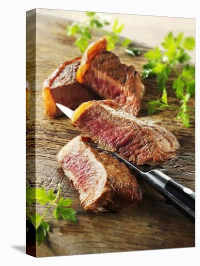 Beef Steak, Cut into Slices-Paul Williams-Premier Image Canvas