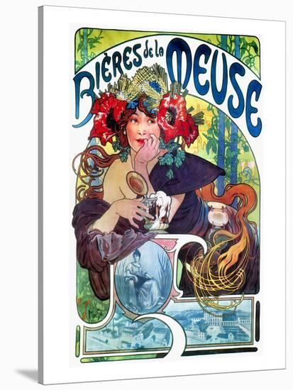 Beer Ad By Mucha, C1897-Alphonse Mucha-Premier Image Canvas